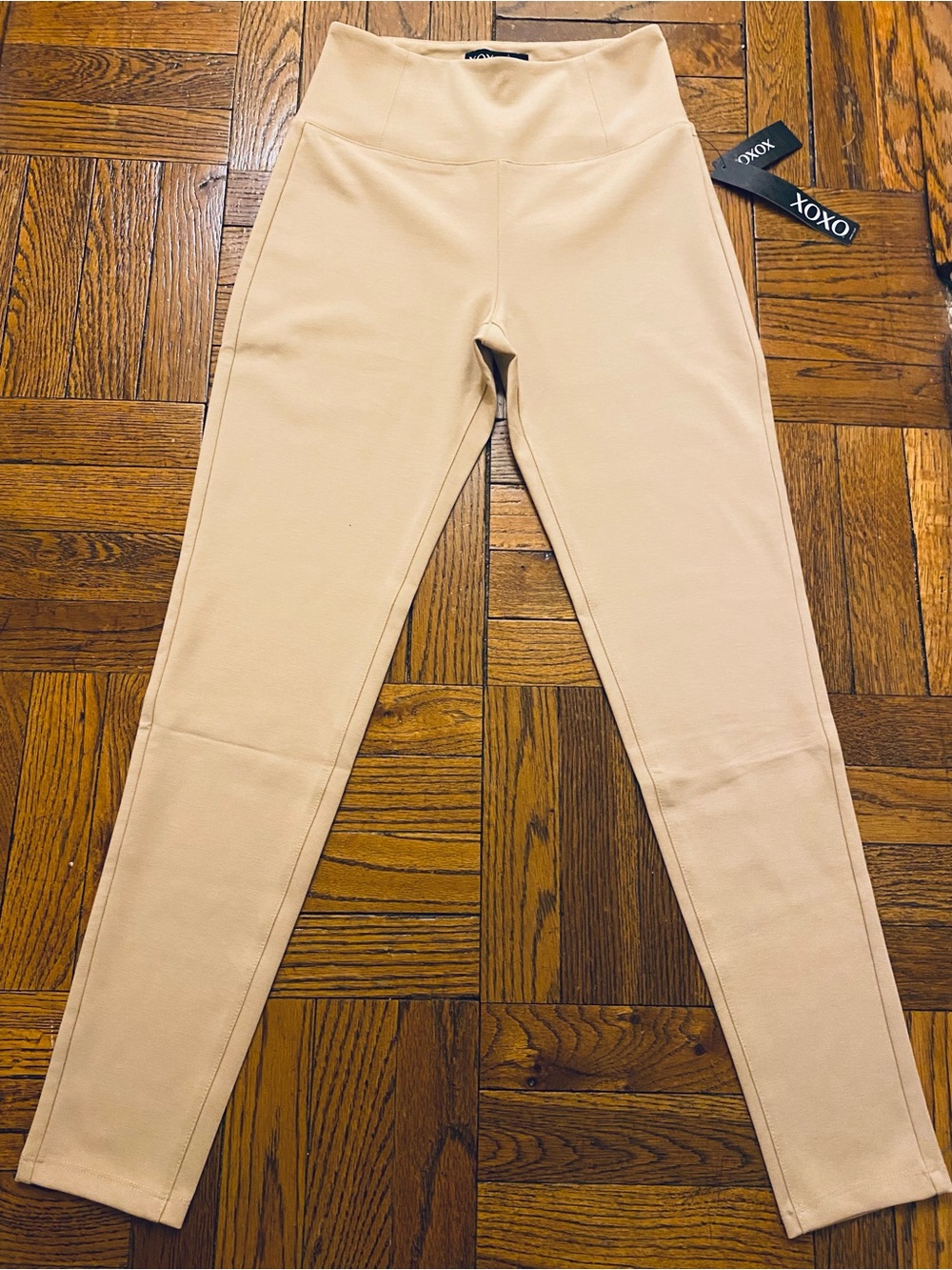XOXO Tan/Beige High-Rise Leggings